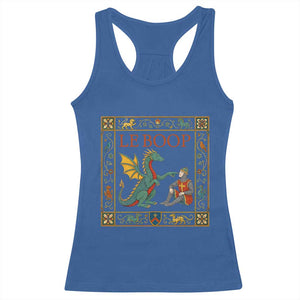 Le Boop Knight Dragon Renaissance Fair Medieval Humor Racerback Tank Top TS12 Royal Blue Print Your Wear