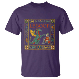 Le Boop Knight Dragon Renaissance Fair Medieval Humor T Shirt TS12 Purple Print Your Wear