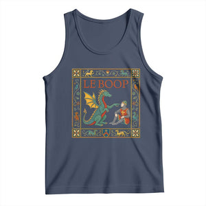 Le Boop Knight Dragon Renaissance Fair Medieval Humor Tank Top TS12 Navy Print Your Wear