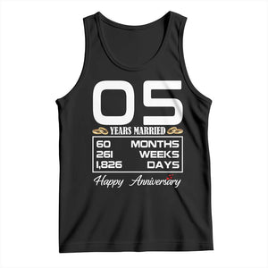 Vintage 5th Wedding Anniversary Tank Top Five Years Married Gift