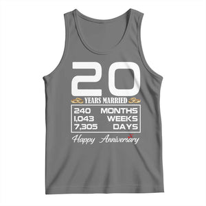 Vintage 20th Wedding Anniversary Tank Top Twenty Years Married Gift