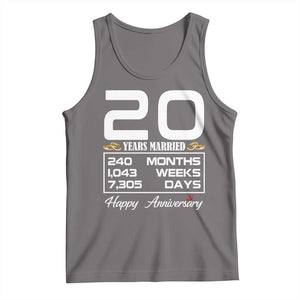Vintage 20th Wedding Anniversary Tank Top Twenty Years Married Gift
