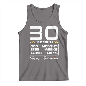 Vintage 30th Wedding Anniversary Tank Top Thirty Years Married Gift