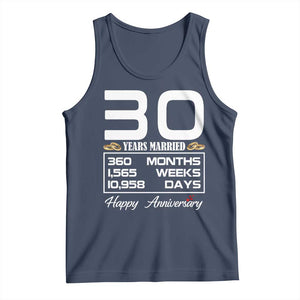 Vintage 30th Wedding Anniversary Tank Top Thirty Years Married Gift