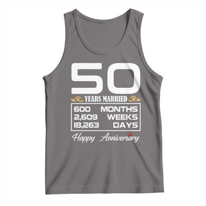 Vintage 50th Wedding Anniversary Tank Top Fifty Years Married Gift