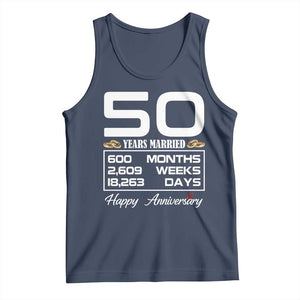 Vintage 50th Wedding Anniversary Tank Top Fifty Years Married Gift