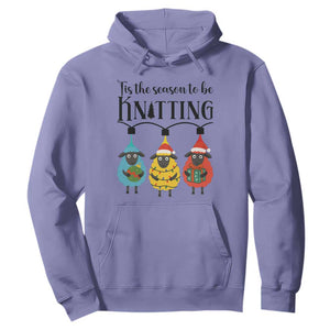 Tis The Season To Be Knitting Hoodie Christmas Gift TS12 Violet Print Your Wear
