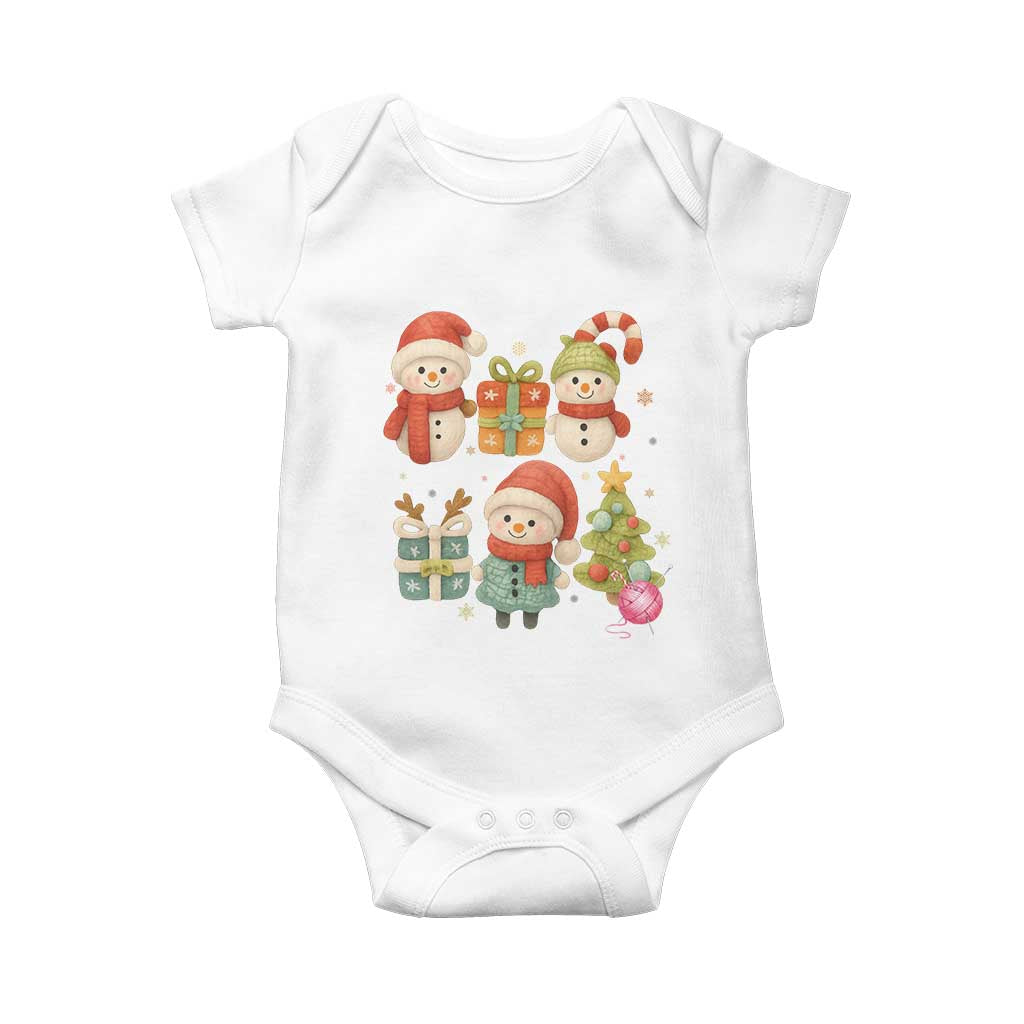 Crochet Christmas Baby Onesie Funny Xmas Gift For Crocheter TS12 White Print Your Wear