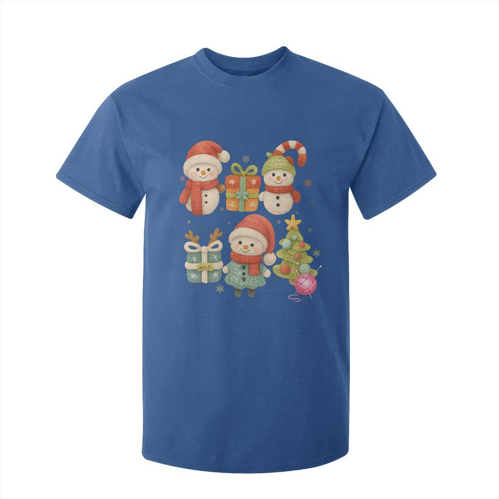 Crochet Christmas T Shirt For Kid Funny Xmas Gift For Crocheter TS12 Royal Blue Print Your Wear