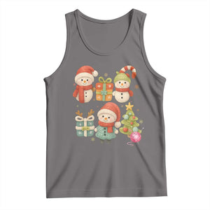 Crochet Christmas Tank Top Funny Xmas Gift For Crocheter TS12 Deep Heather Print Your Wear