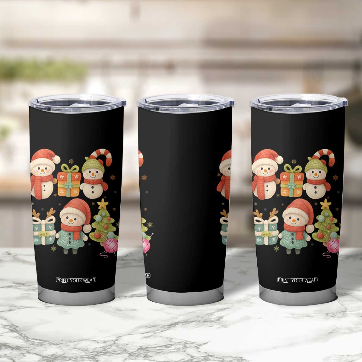 Crochet Christmas Tumbler Cup Funny Xmas Gift For Crocheter TS12 Print Your Wear