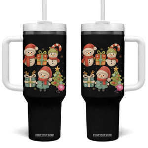 Crochet Christmas Tumbler With Handle Funny Xmas Gift For Crocheter TS12 One Size: 40 oz Black Print Your Wear