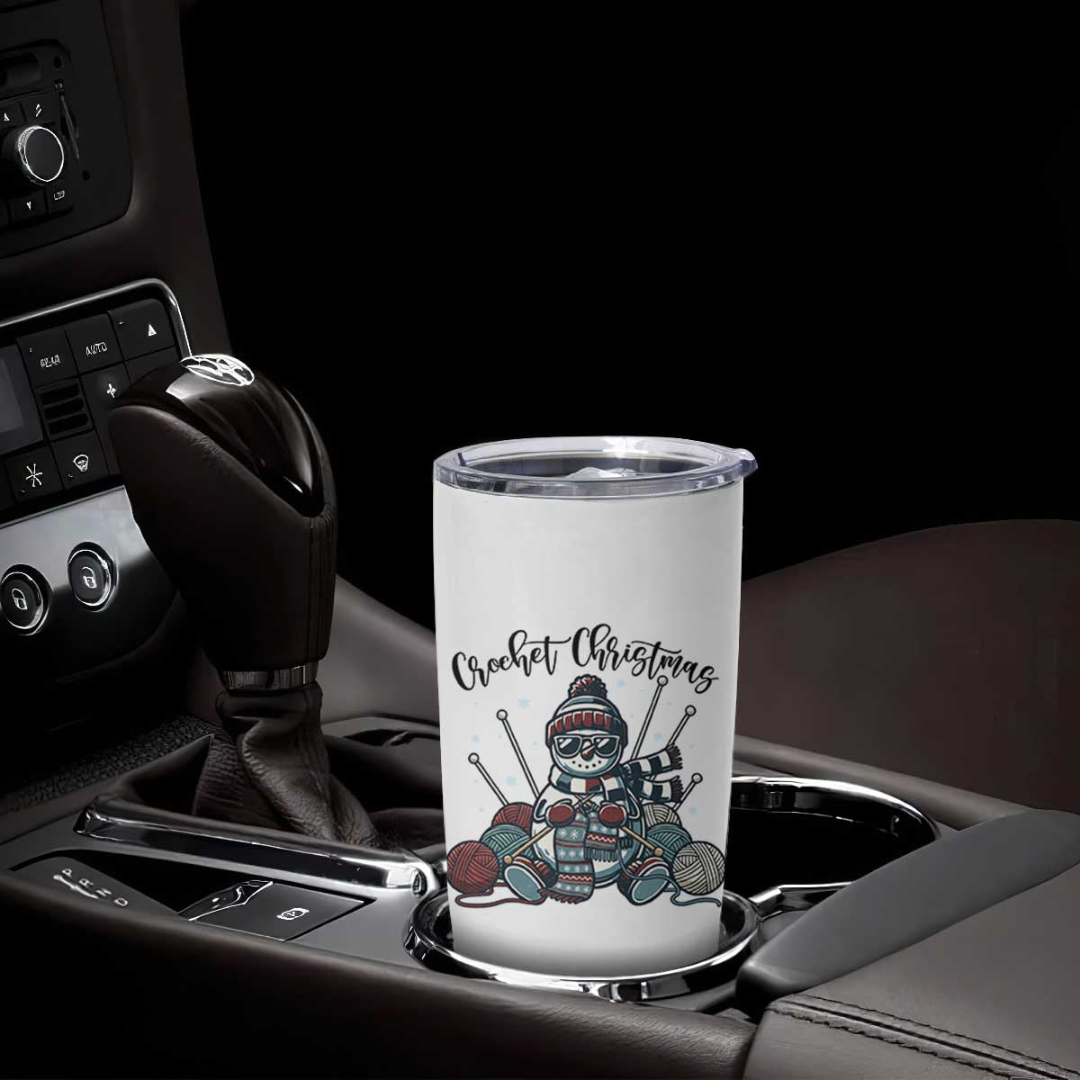 Crochet Christmas Tumbler Cup Funny Snowman Crocheting Gift TS12 Print Your Wear
