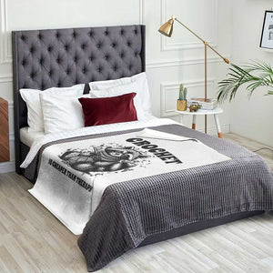 Crocheting Is My Therapy Throw Blanket Raccoon Yarn Lover TS12 Print Your Wear