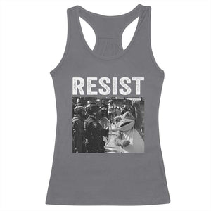 Portland Frog Protest Racerback Tank Top Funny Rebel Gift TS12 Charcoal Print Your Wear