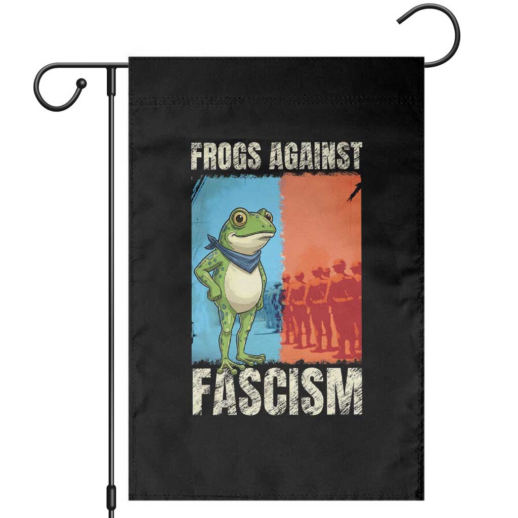 Frogs Against Fascism Garden Flag Portland Protest Vintage Meme Gift TS12 Black Print Your Wear