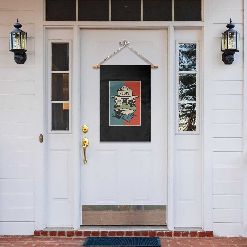 Resist Frog Meme Garden Flag Portland Vintage Aesthetic Gift TS12 Print Your Wear