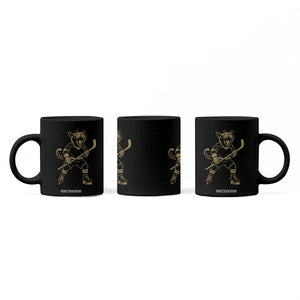 Vintage Cat Playing Hockey Coffee Mug Kitten Lover Player Gift TS12 Print Your Wear
