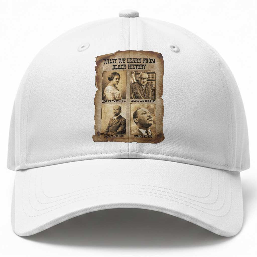 What We Learn From Black History Baseball Cap Iconic African American Figures TS12 Print Your Wear