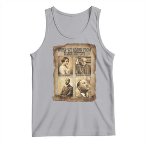 What We Learn From Black History Tank Top Iconic African American Figures TS12 Athletic Heather Print Your Wear