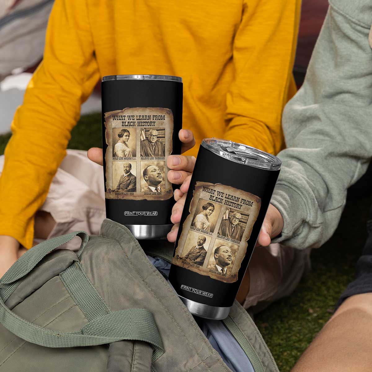 What We Learn From Black History Tumbler Cup Iconic African American Figures TS12 Print Your Wear
