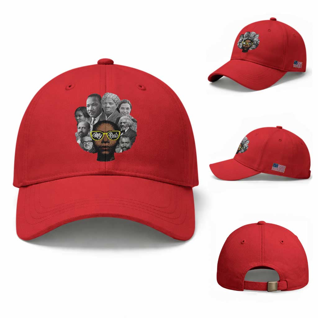 My Roots Black History Leaders Baseball Cap African American Heritage TS12 Baseball Cap Universal Fit Red Print Your Wear
