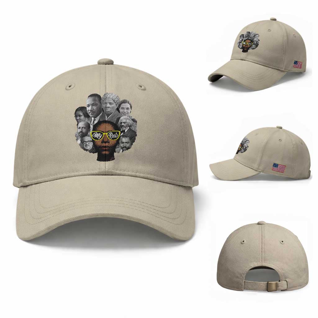 My Roots Black History Leaders Baseball Cap African American Heritage TS12 Baseball Cap Universal Fit Beige Print Your Wear
