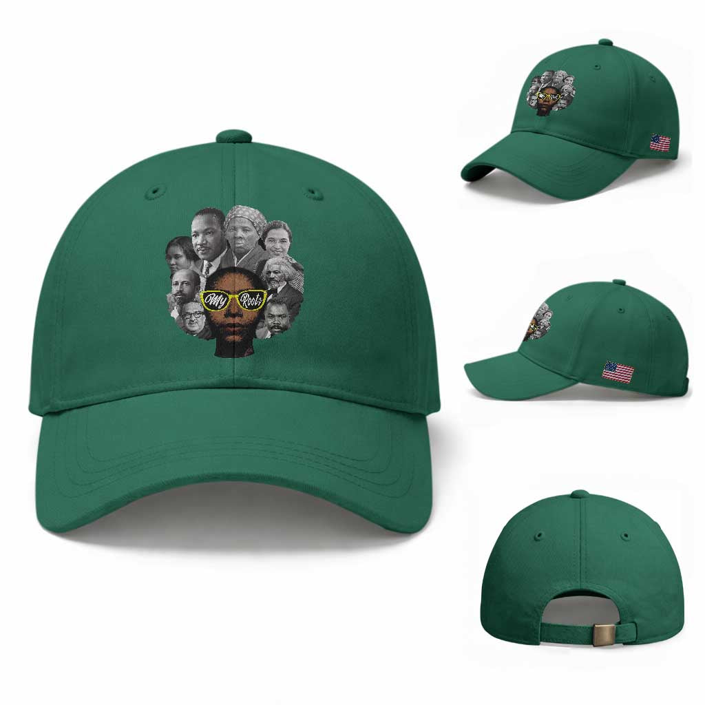 My Roots Black History Leaders Baseball Cap African American Heritage TS12 Baseball Cap Universal Fit Irish Green Print Your Wear