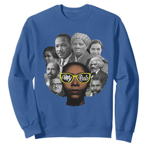 My Roots Black History Leaders Sweatshirt African American Heritage TS12 Royal Blue Print Your Wear