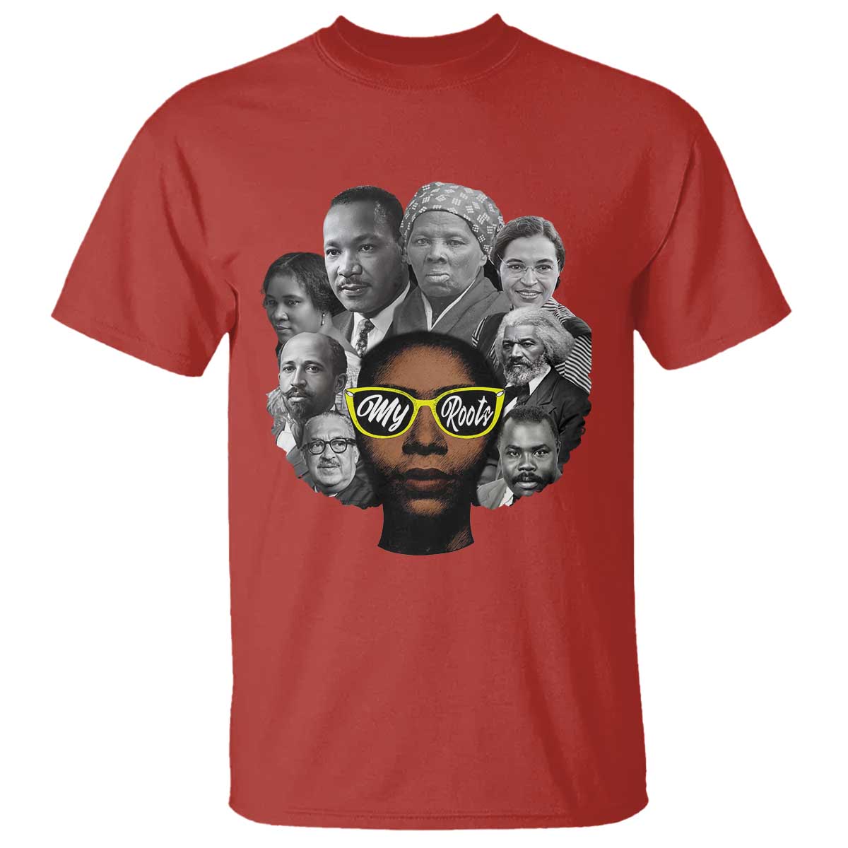 My Roots Black History Leaders T Shirt African American Heritage TS12 Red Print Your Wear