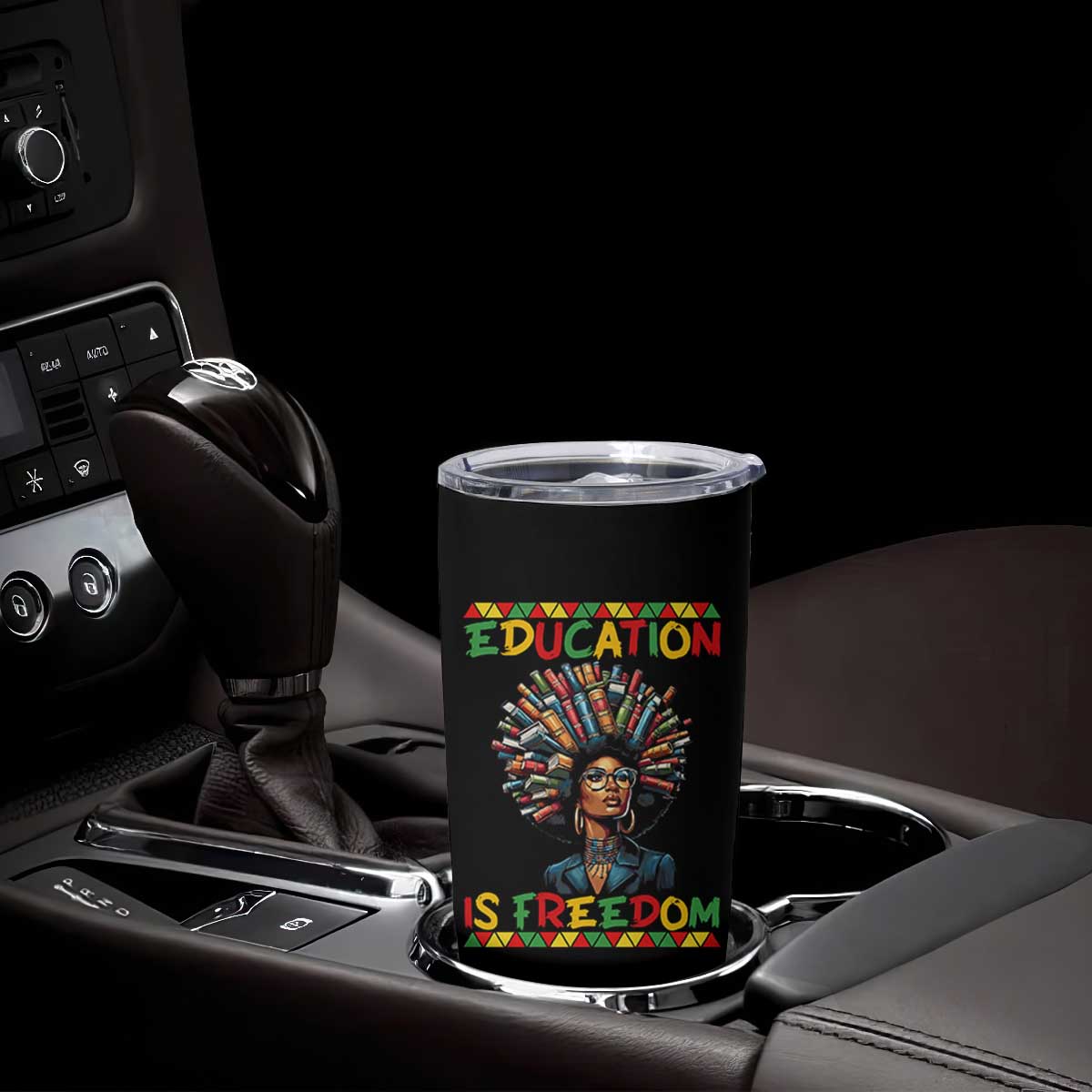 Education Is Freedom Tumbler Cup Black History Month Gift For Teachers TS12 Print Your Wear