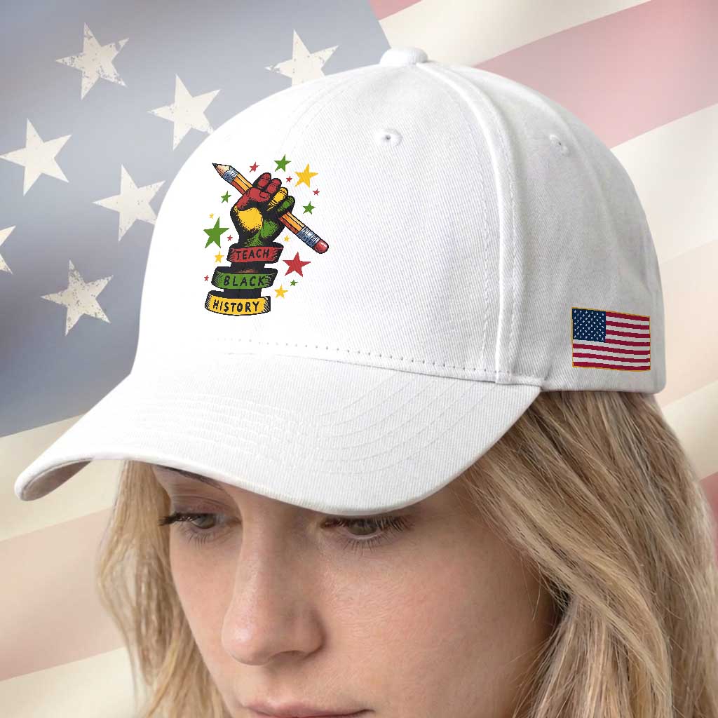 Teach Black History Education Pride Baseball Cap Black History Month TS12 Print Your Wear