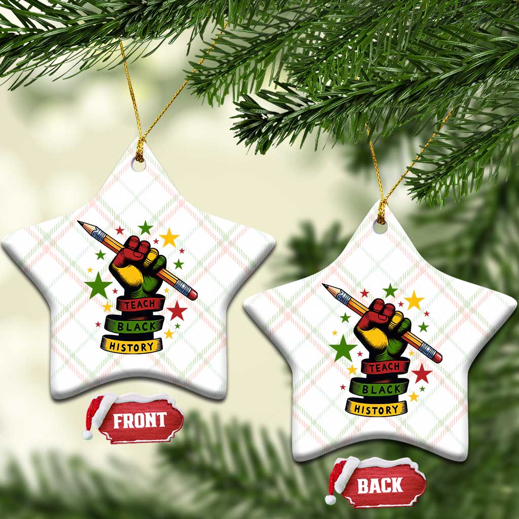 Teach Black History Education Pride Ceramic Ornament Black History Month TS12 Print Your Wear