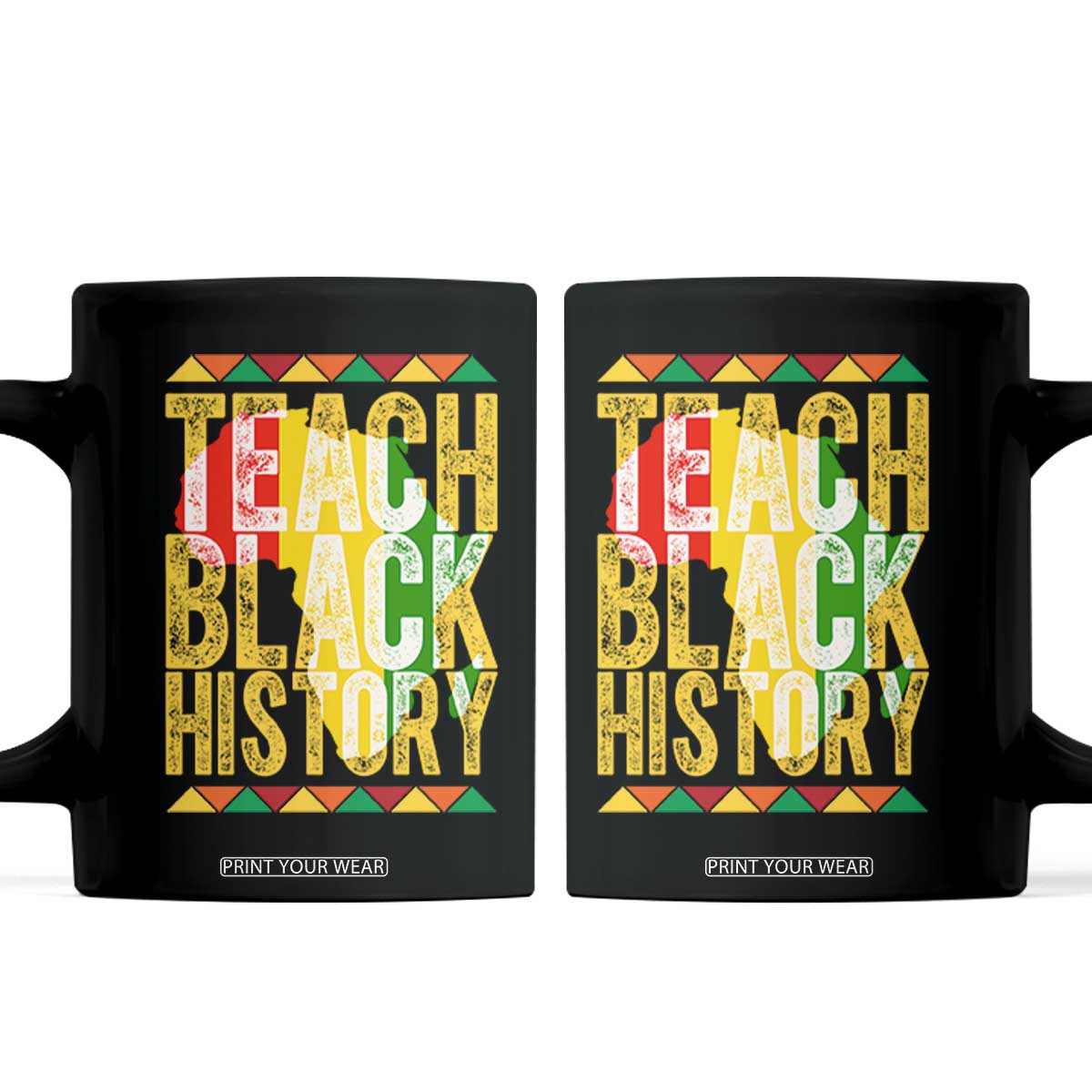 Teach Black History Coffee Mug Black History Month Gift For Teachers TS12 Black Print Your Wear