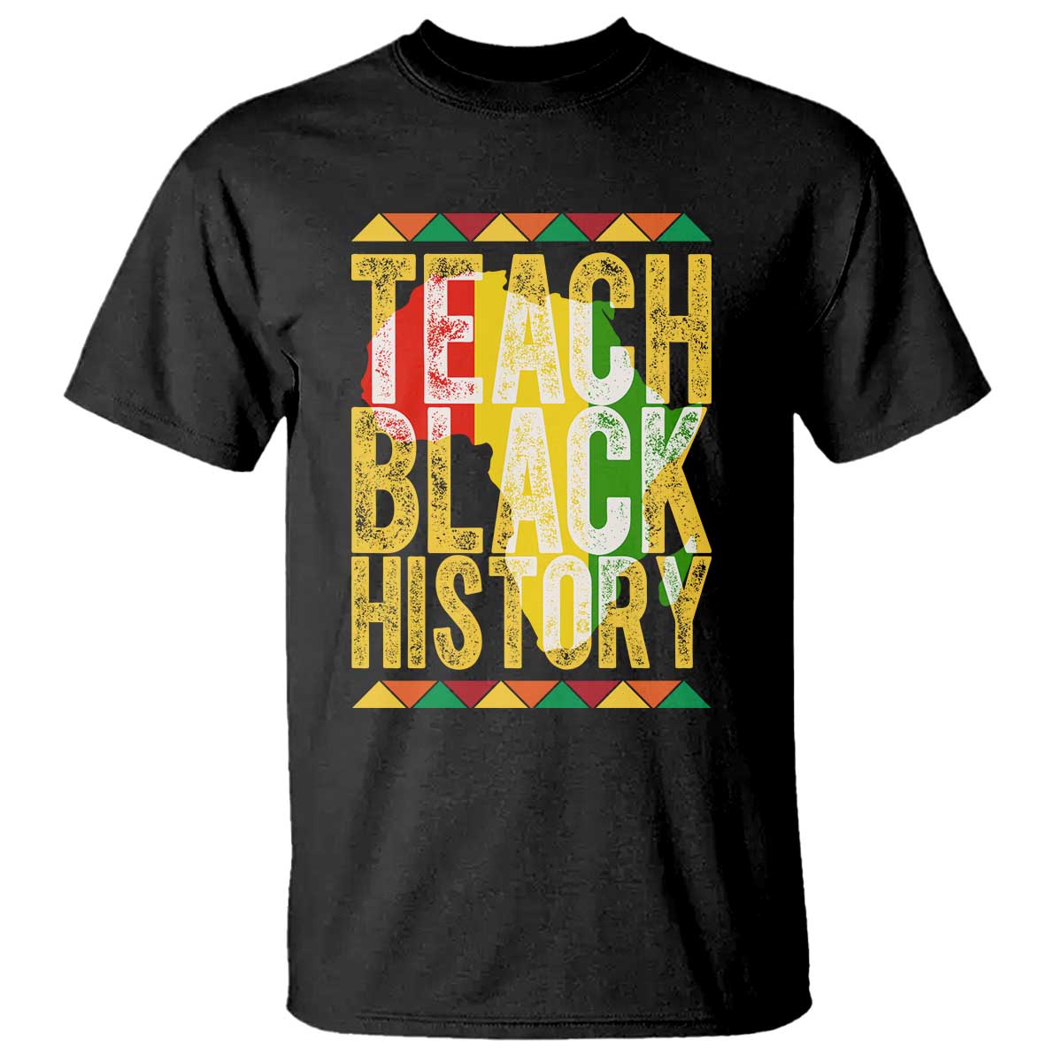Teach Black History T Shirt Black History Month Gift For Teachers TS12 Black Print Your Wear