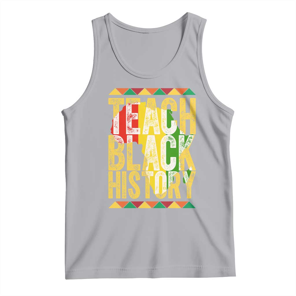 Teach Black History Tank Top Black History Month Gift For Teachers TS12 Athletic Heather Print Your Wear