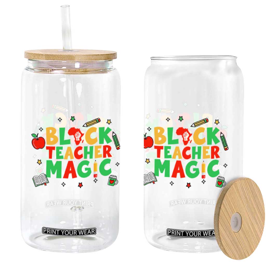 Inspirational Black Teacher Magic Glass Can African American History Month TS12 Print Your Wear