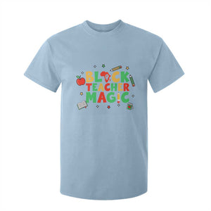 Inspirational Black Teacher Magic T Shirt For Kid African American History Month TS12 Light Blue Print Your Wear