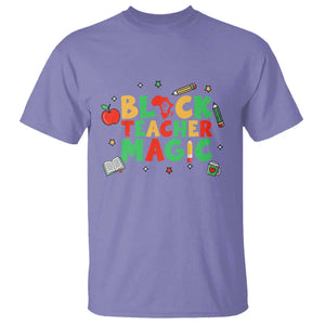 Inspirational Black Teacher Magic T Shirt African American History Month TS12 Violet Print Your Wear