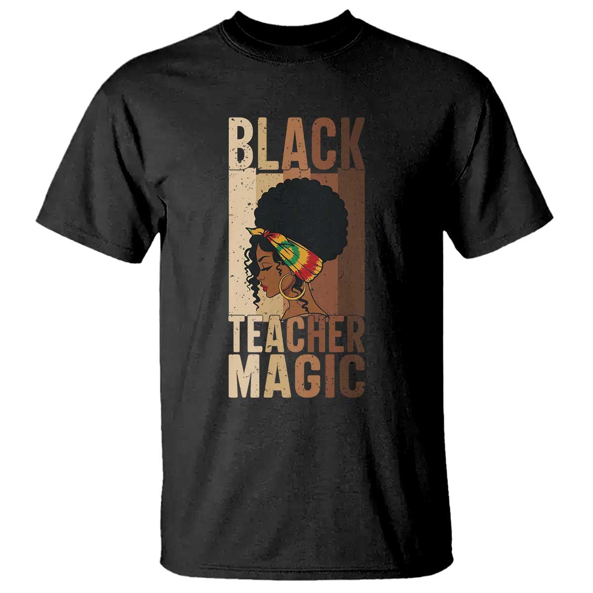 Black Teacher Magic T Shirt African American Pride Teacher Life TS12 Black Print Your Wear