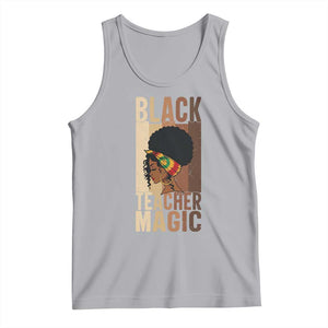 Black Teacher Magic Tank Top African American Pride Teacher Life TS12 Athletic Heather Print Your Wear