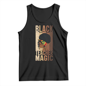 Black Teacher Magic Tank Top African American Pride Teacher Life TS12 Black Print Your Wear