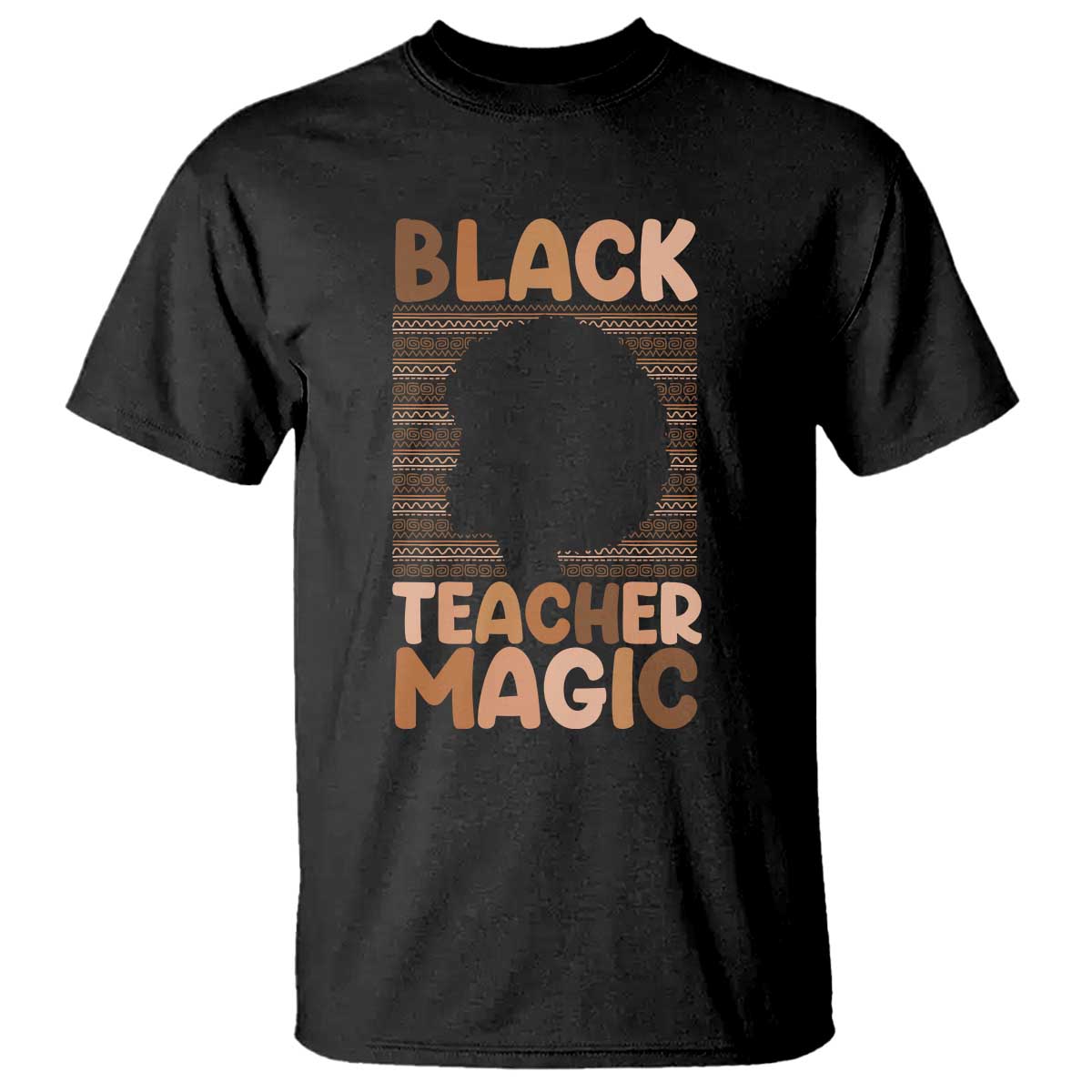 Black Teacher Magic T Shirt Empowering African American Pride Teacher Gift TS12 Black Print Your Wear