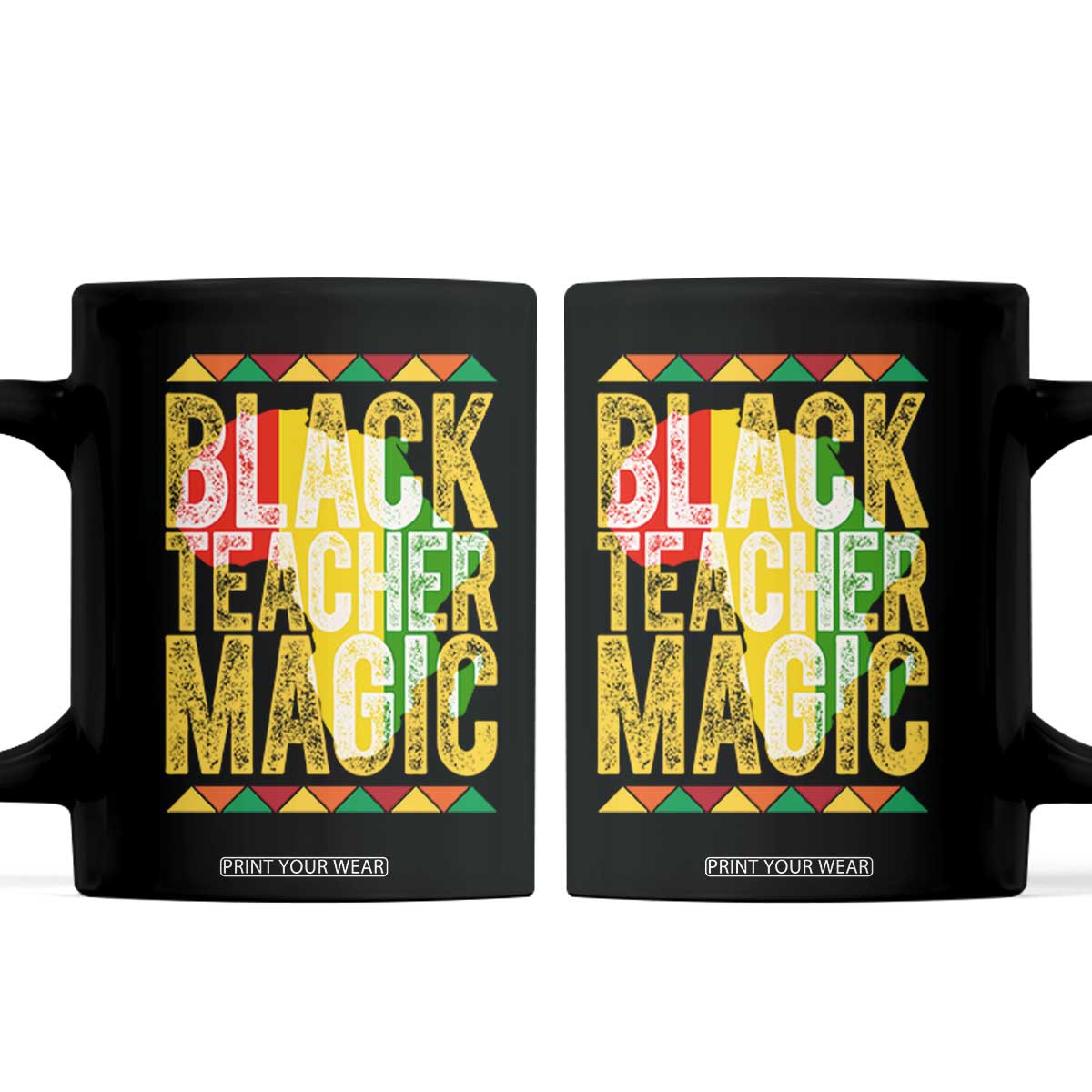 Black History Month Gift Coffee Mug Black Teacher Magic TS12 Black Print Your Wear