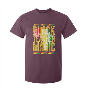 Black History Month Gift T Shirt For Kid Black Teacher Magic TS12 Maroon Print Your Wear