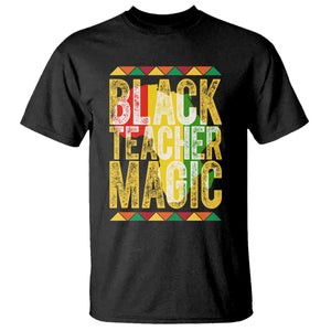 Black History Month Gift T Shirt Black Teacher Magic TS12 Black Print Your Wear