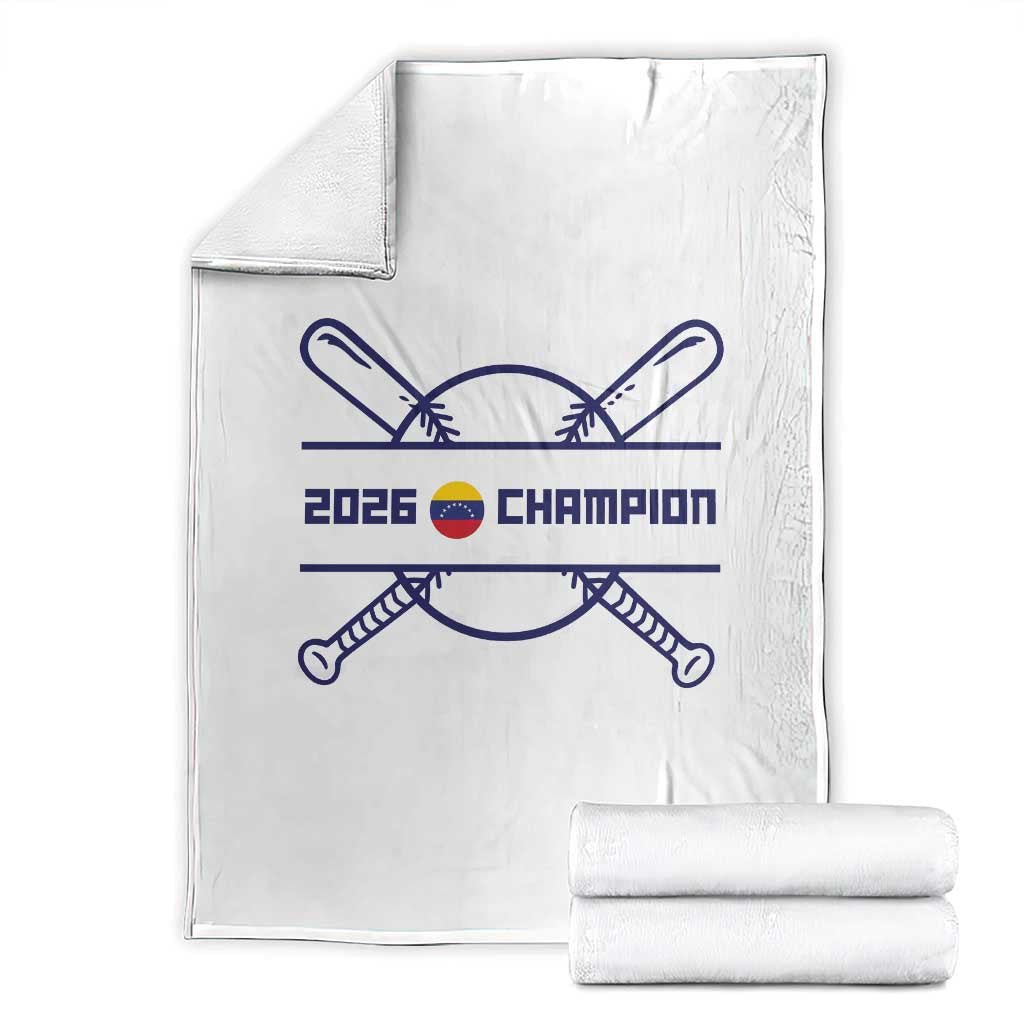 Venezuela Champions 2026 Throw Blanket Baseball Pride Gift TS12 White Print Your Wear