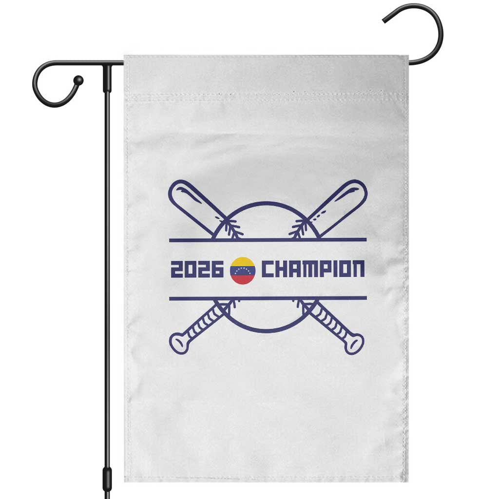 Venezuela Champions 2026 Garden Flag Baseball Pride Gift TS12 White Print Your Wear