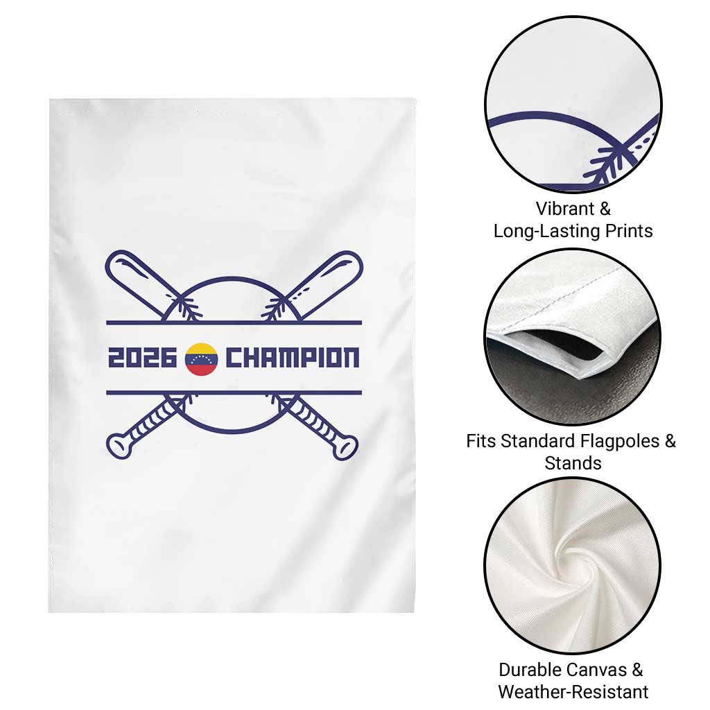 Venezuela Champions 2026 Garden Flag Baseball Pride Gift TS12 Print Your Wear