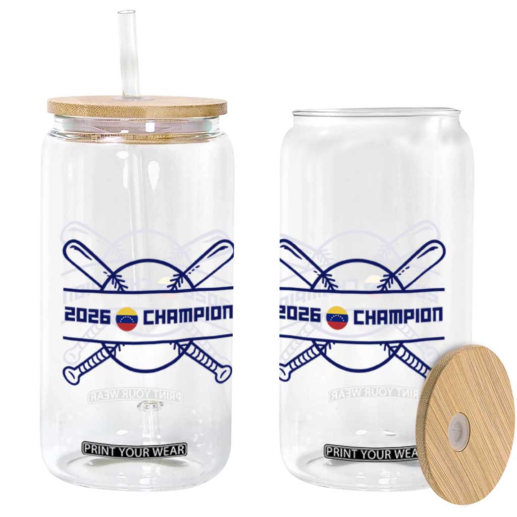 Venezuela Champions 2026 Glass Can Baseball Pride Gift TS12 Print Your Wear